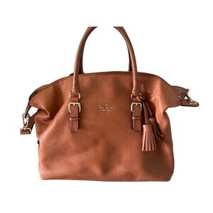 Kate Spade Weekender Over Night bag in Brown Leather Sytle # PXRU5521